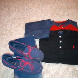 Polo Shirts From Polo Store Size 10)12 And Cole Hann