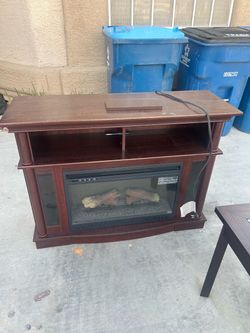 Fire place TV stand