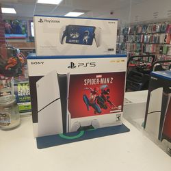 Sony PS5 Disk Spider Man 2  With PlayStation Portal Bundle On Payments With $50 Down.