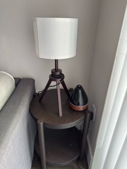 IKEA LISTERBY Side Table, dark brown beech veener 19 5/8”