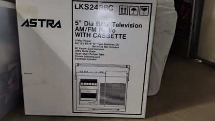 5" Dia Television AM/FM Radio With Cassette