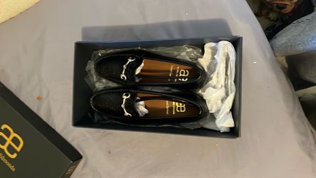Allen Edmonds Grand Cayman Black Gator Print Leather Loafers – Size 9.5 D