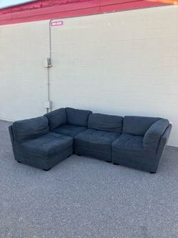 Modular Gray Sectional Sofa