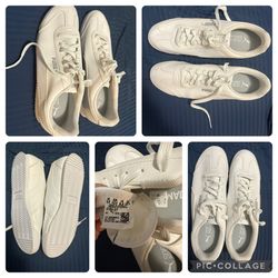 Men's All White Pumas Size 9.5