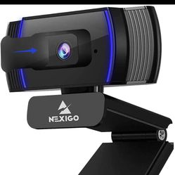 NexiGo N930AF Webcam with Software Control, Stereo Microphone and Privacy Cover, Autofocus, 1080p FHD USB Web Camera, Compatible with Zoom/Skype/Teams
