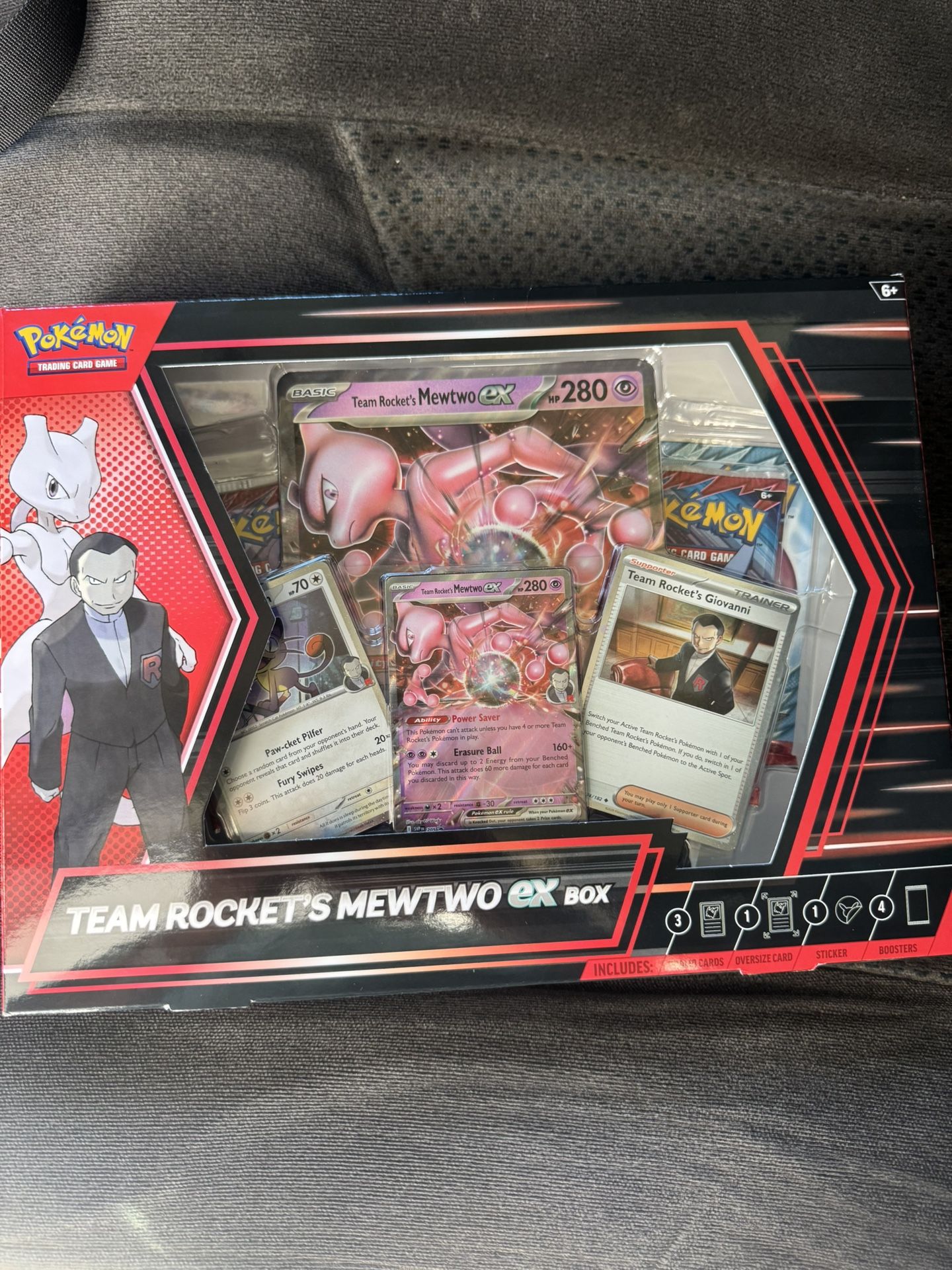 Pokemon Team Rockets Mewtwo Ex Box