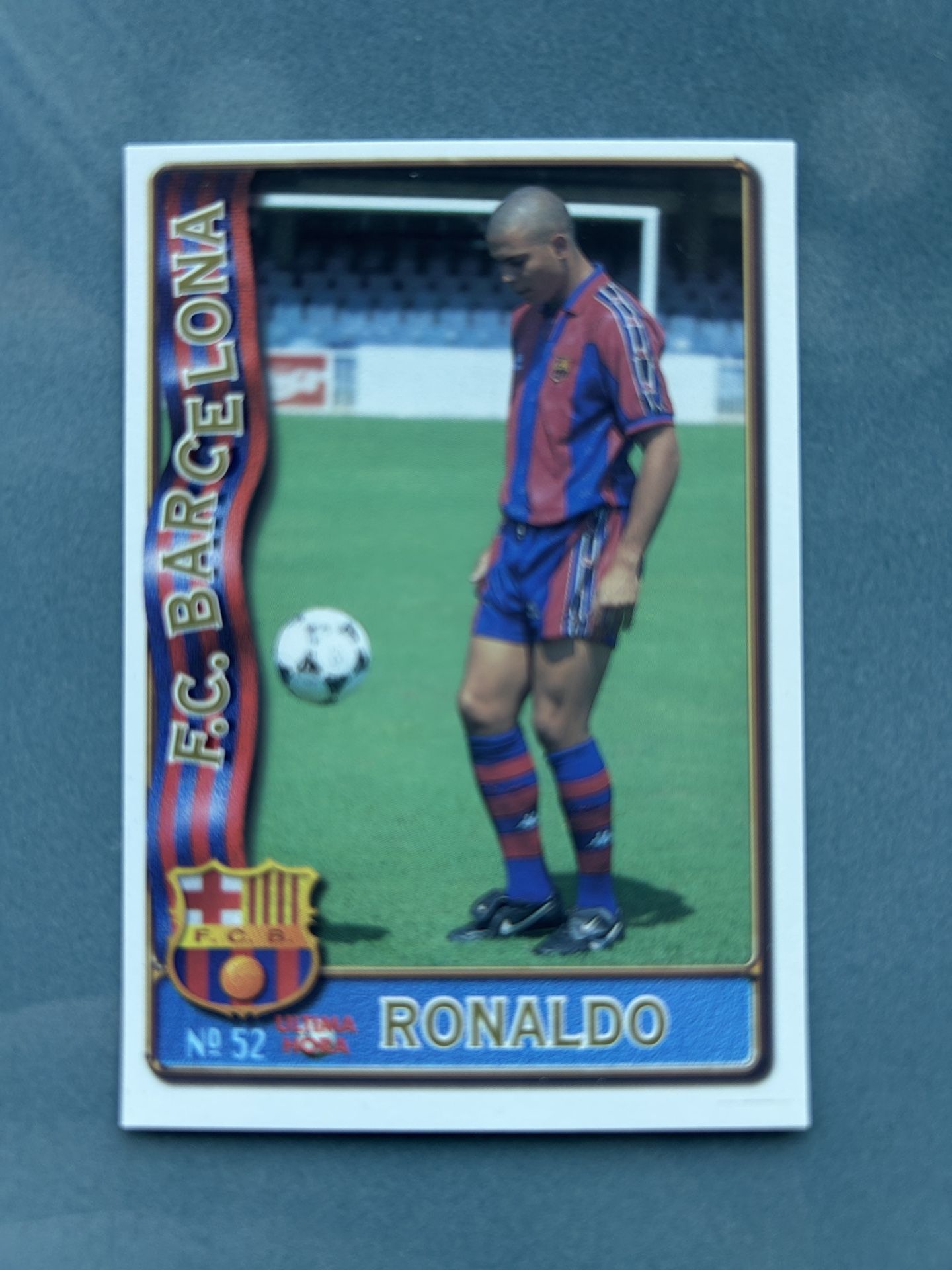 1996-97 Mundicromo Ronaldo Rookie Barcelona Card #52