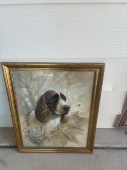 Dog Picture 18 1/2’’ Long X 22 1/2’’ High