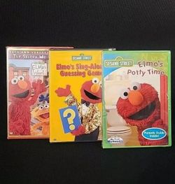 SESAME STREET Elmo's POTTY TIME, Elmo's SING-ALONG, Elmo's WORLD 35 Years 3DVD's