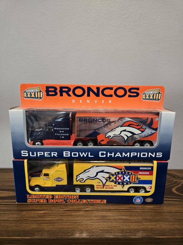 Denver Broncos Football Tractor Trailor Collectable Trucks