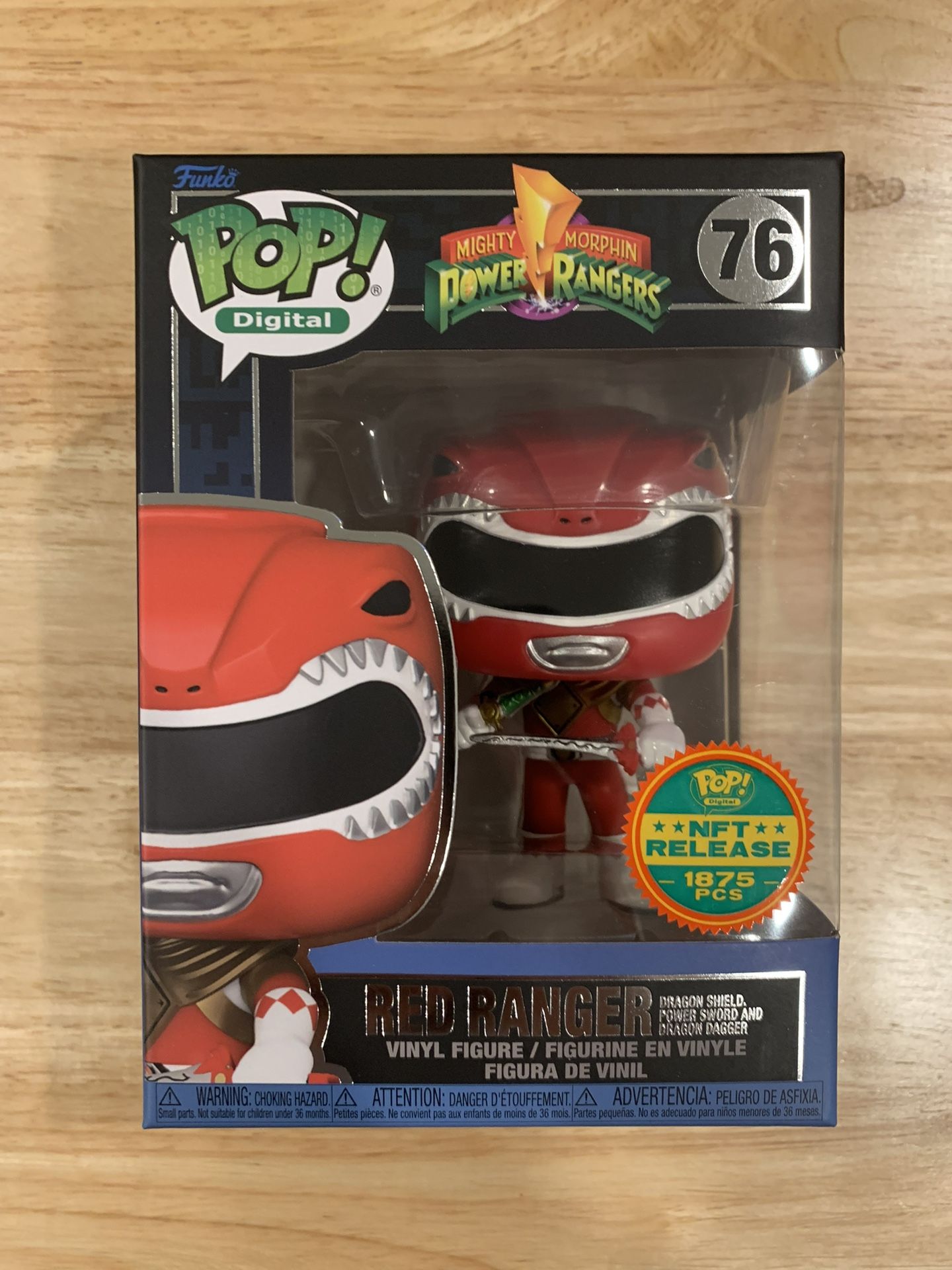 Funko Pop! Power Rangers - 76 - Red Ranger Dragon Shield, Power Sword and Dragon Dagger