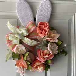 Easter Bunny Rabbit Ear Wreath
