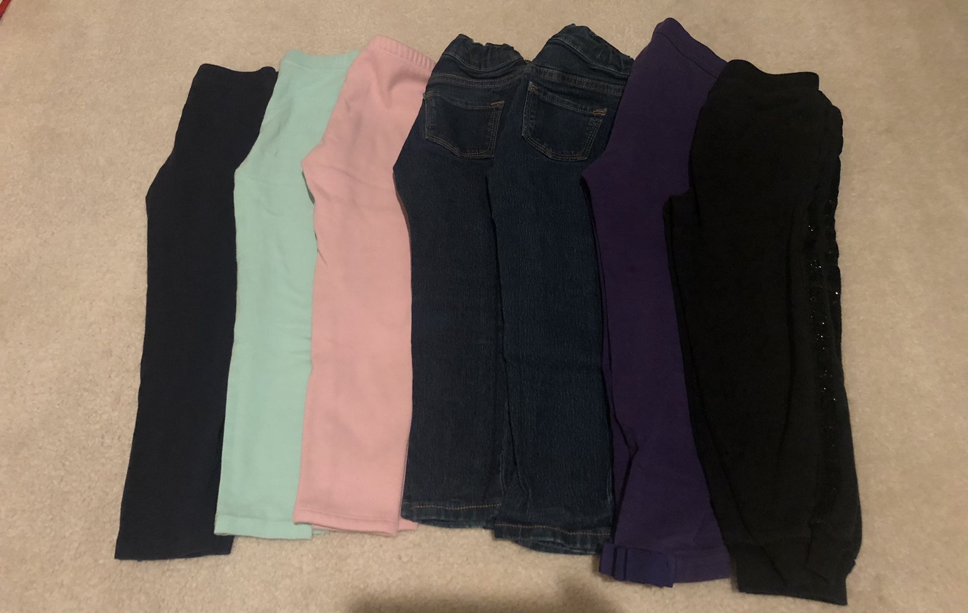 Girls Clothing Size 5T Pants Jeans Legging All for $10