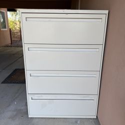 Large 4 Drawer Metal Filing Cabinets 