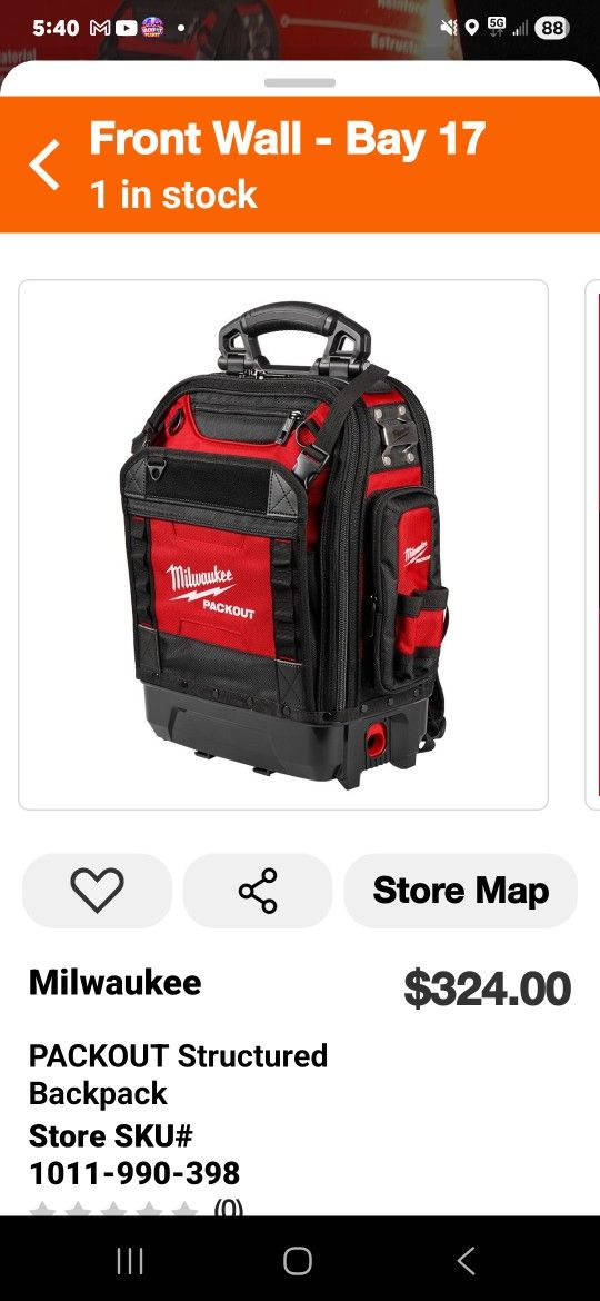 Milwaukee Packout Structured Backpack