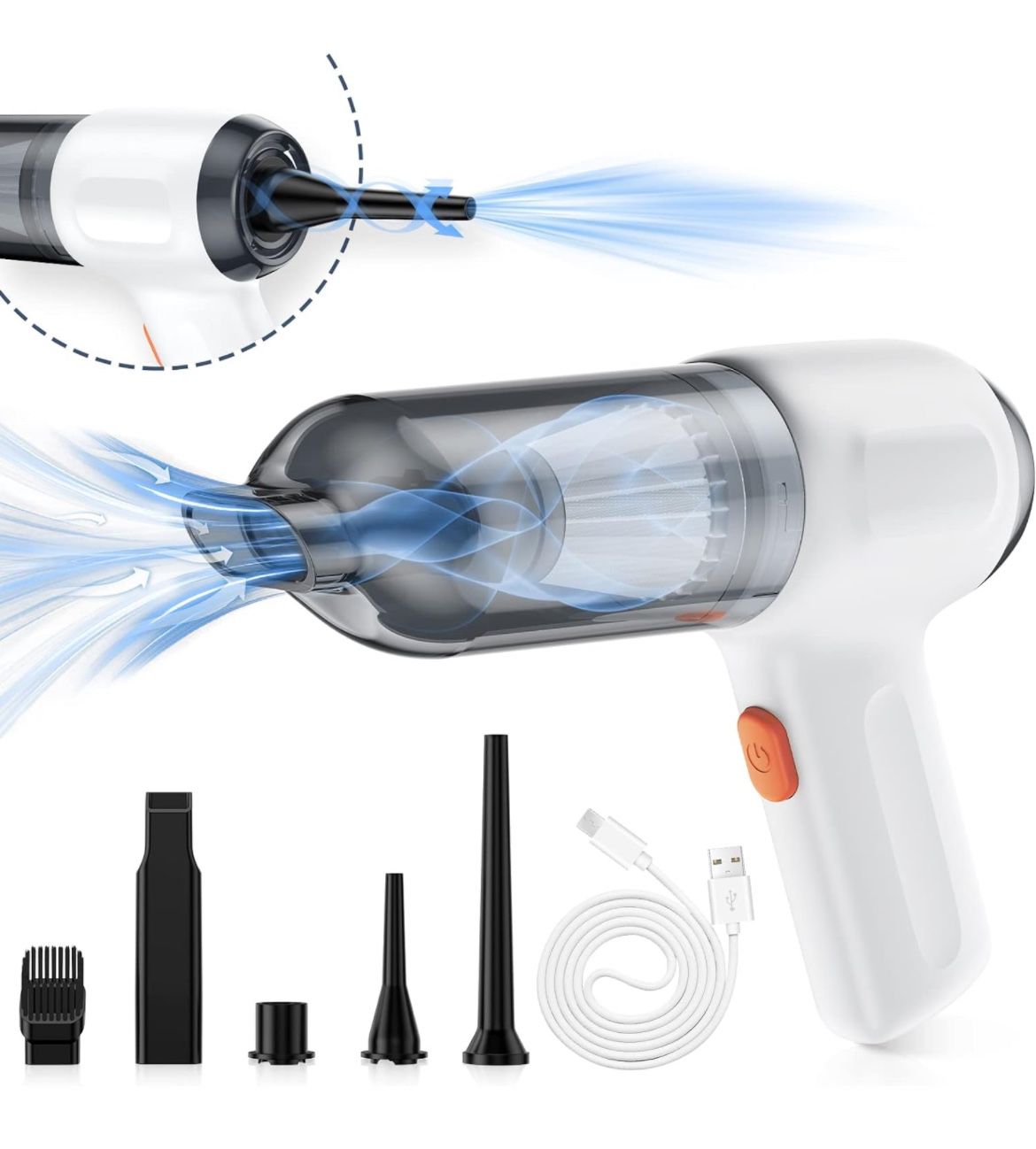 Fanisic Mini Vacuum, Cordless Handheld Car Vacuum Cleaner Rechargeable