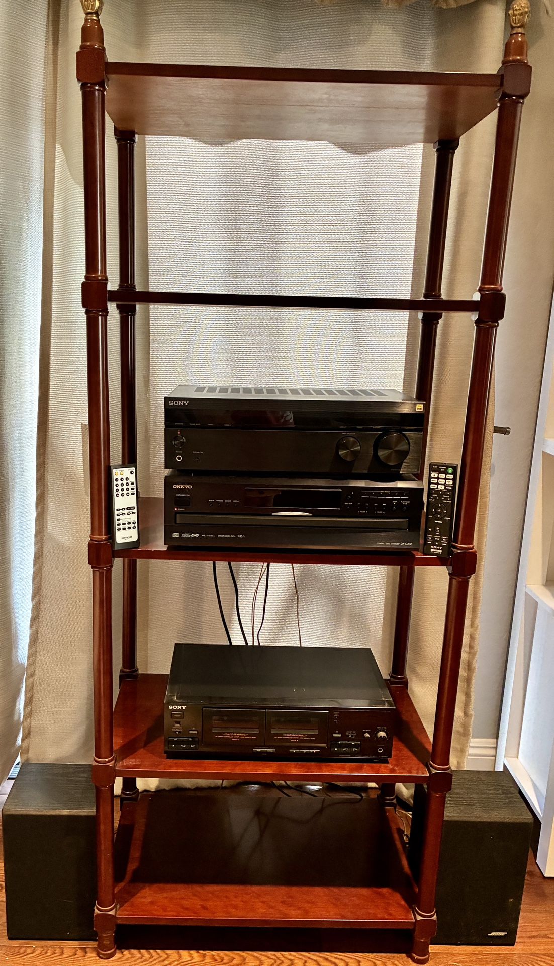 Bombay Mahogany Vintage Wooden Bookcase Shelving Unit