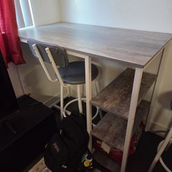 Dining Room Table,  High Table,  2 Chairs