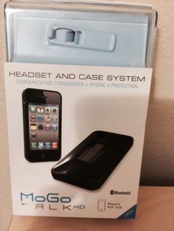 MoGo Talk built in Bluetooth headset case for IPhone 4 & 4S