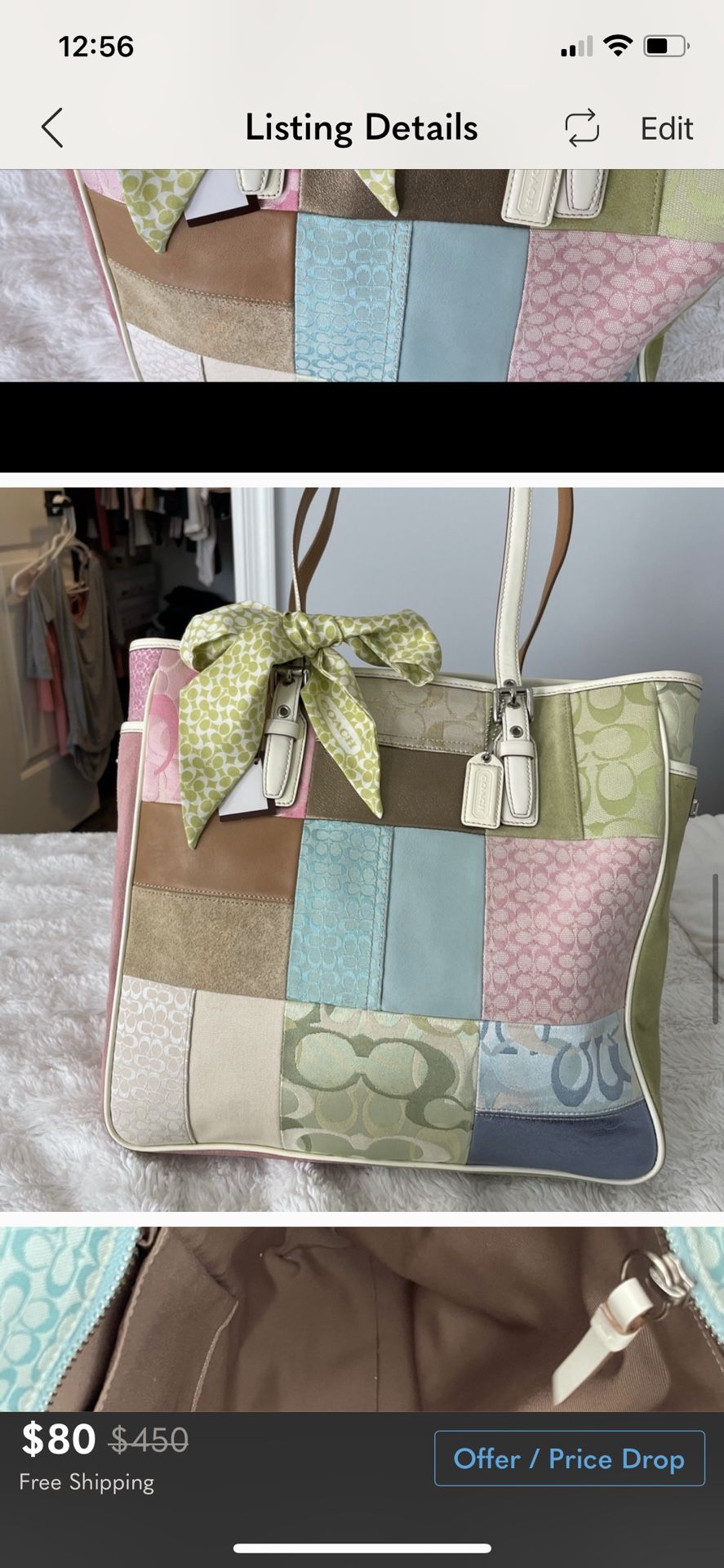 Coach Tote - Multi Color