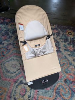 Baby Bjorn infant baby bouncer tan camel beige