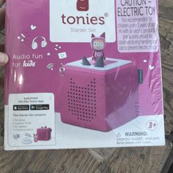 Pink Toniebox & Attachments 
