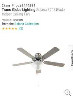 Ceiling Fan W/lighting Brand New In Box