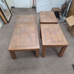 Parquet Coffee Table Set