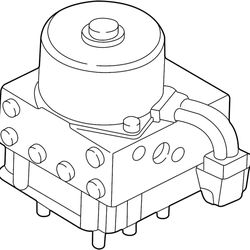Volkswagen ABS Hydraulic Assembly 1J0698417A – ABS Pump & Control Unit with Traction Control Compatibility