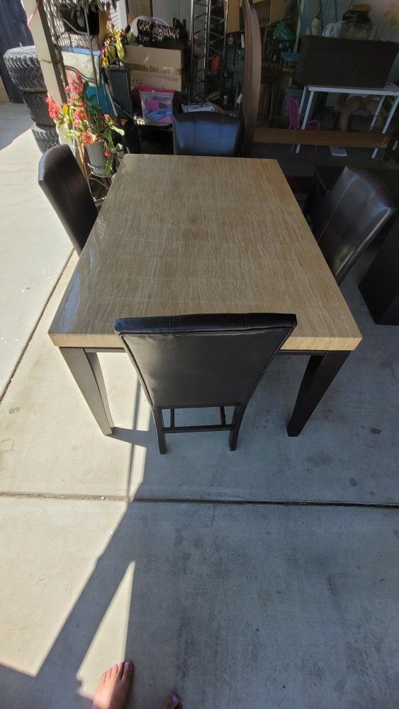 Dining table with chairs
