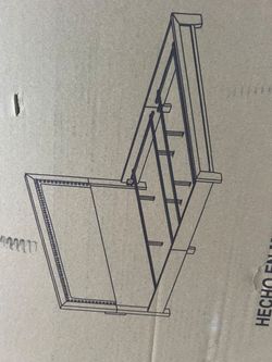 King size bed frame and two night stands also has new in Bag 4 inch box spring