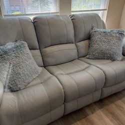 Vercelli genuine leather couch