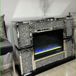 New Multicolor Electric Fireplace 