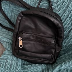Mini Black Backpack