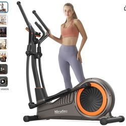 Elliptical Machine, Cross Trainer with Hyper-Quiet Magnetic Driving System, 16 Resistance Levels, 400LB Weight Limit, Pd $599