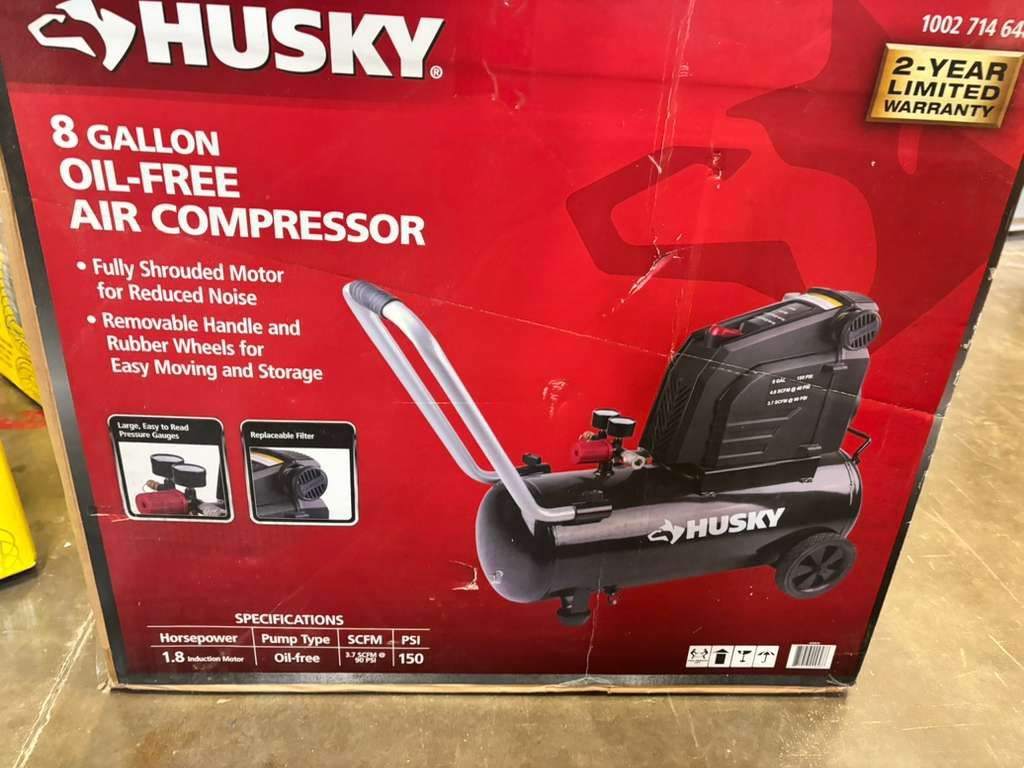 8 Gallon husky air compressor