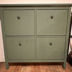 Sage Green IKEA Shoe Cabinets