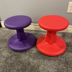 2 Kids Kore Wobble Chairs 12”
