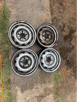 Mopar 14” rallye wheels 5x4.5 bolt pattern cuda charger challenger barracuda duster dart roadrunner