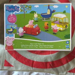 New peppa Pig Toy W/cars (8pieces)