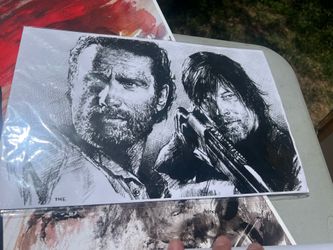 The Walking Dead Rick Darryl Art
