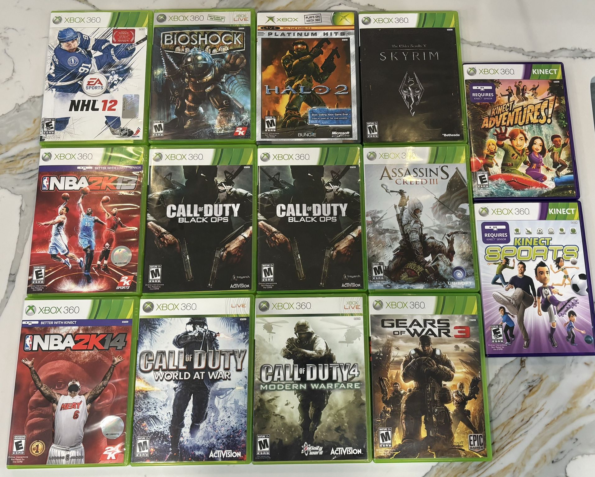 14 XBOX 360 GAMES