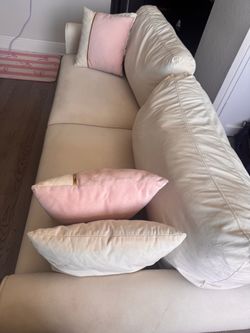 Cream Sofa – Moving - Must Go by Sunday,  August 16