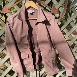 Women’s cute fresh produce full zip jacket with pockets. Large.