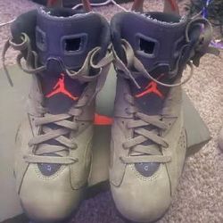 JordanAir Jordan 6 Retro x Travis Scott 'Olive' M 10"Authenticity Guaranteed"