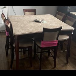 Large Marble Kitchen table 