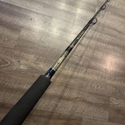 Seeker Black Steel 7’ 20-50 Salt Water Fishing Rod.