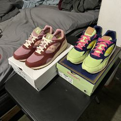 2 Pairs Of Brand New Saucony Mens Shoes Both Size 13 