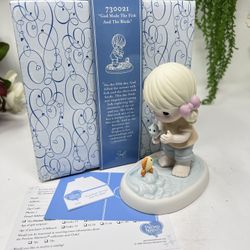 P16 Precious Moments “God Made The Fish And The Birds” #730021 