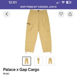 Palace X Gap Cargo Pants 34x32, 34x30,36x32